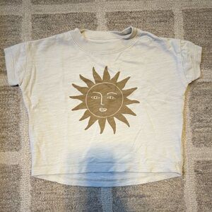 Rylee + Cru Cream Sun Graphic Crew Neck Top